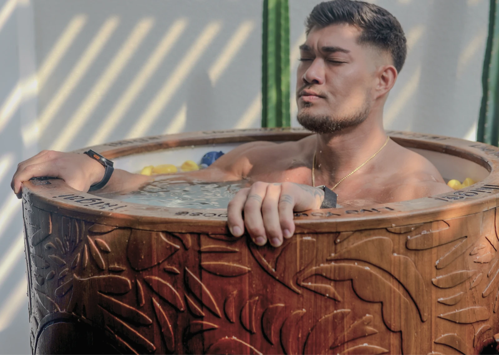 Man in tub
