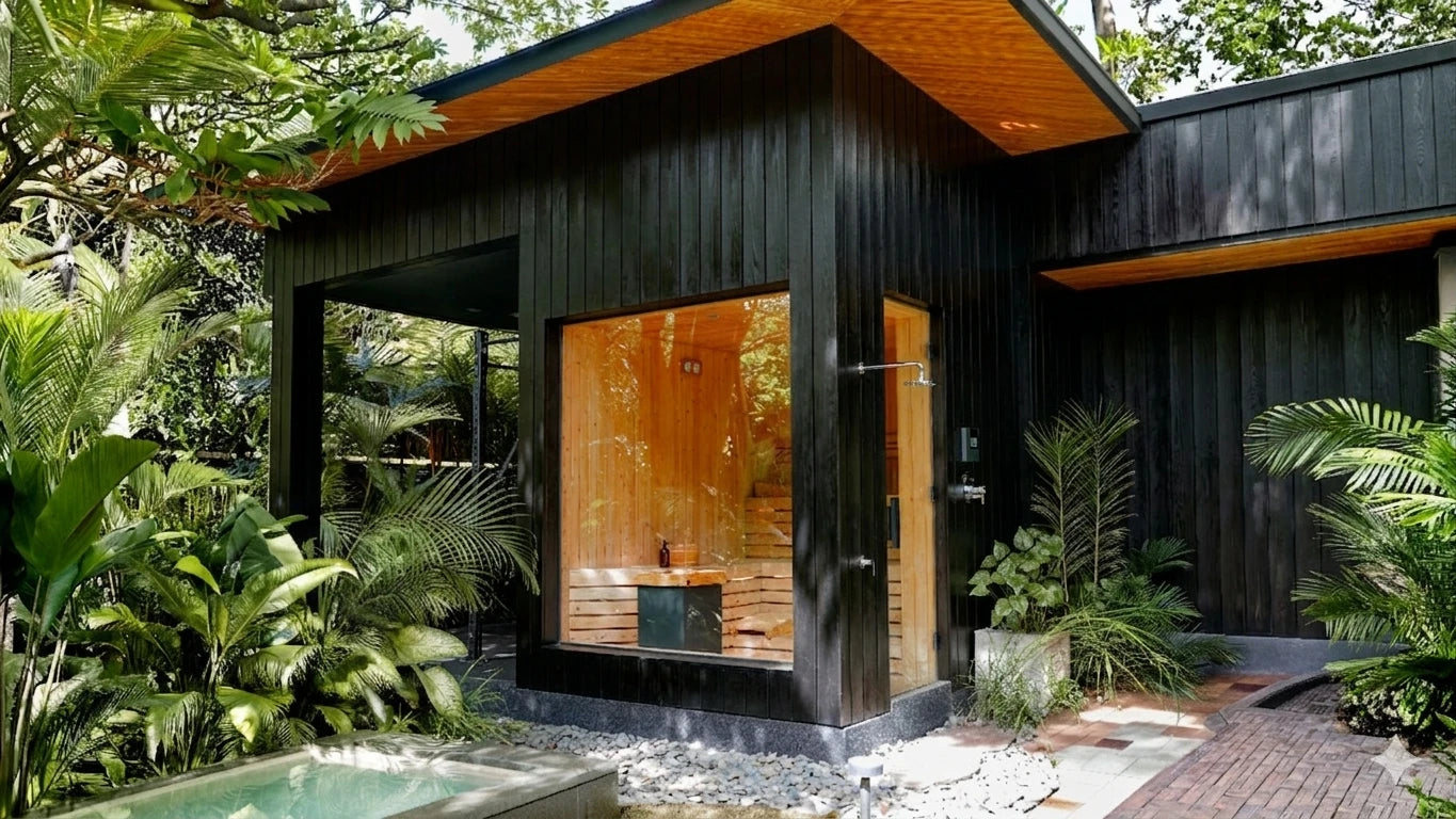 Sauna hotel Bali installation designed for luxury hospitality and wellness room experiences.